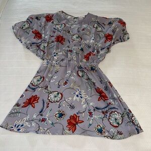 Parker mini lilac print dress, size S